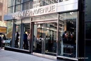 Giorgio Armani luxury fashion designer store at Fifth Avenue, Manhattan, New York City, USA,  shop, fashion, brand, chic