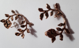 Brass foliage earclimbers