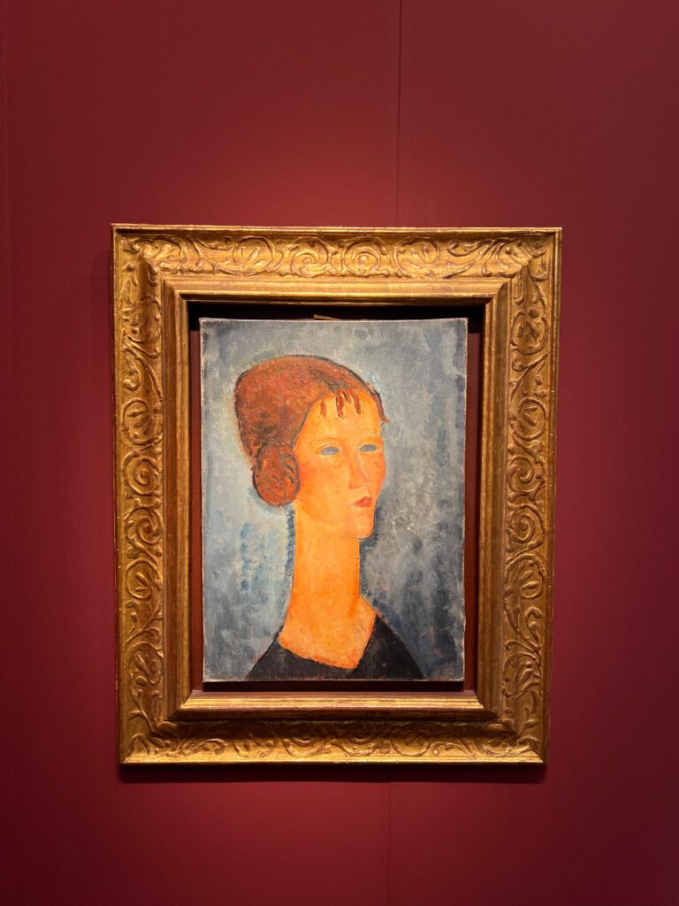 Amadeo Modigliani, Young Woman with Hair in Side Buns, 1918